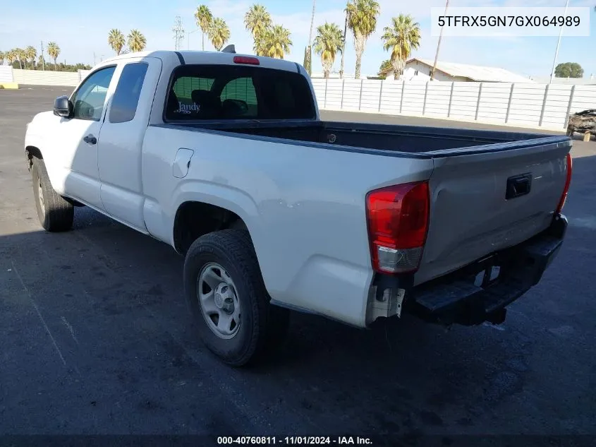 5TFRX5GN7GX064989 2016 Toyota Tacoma Sr