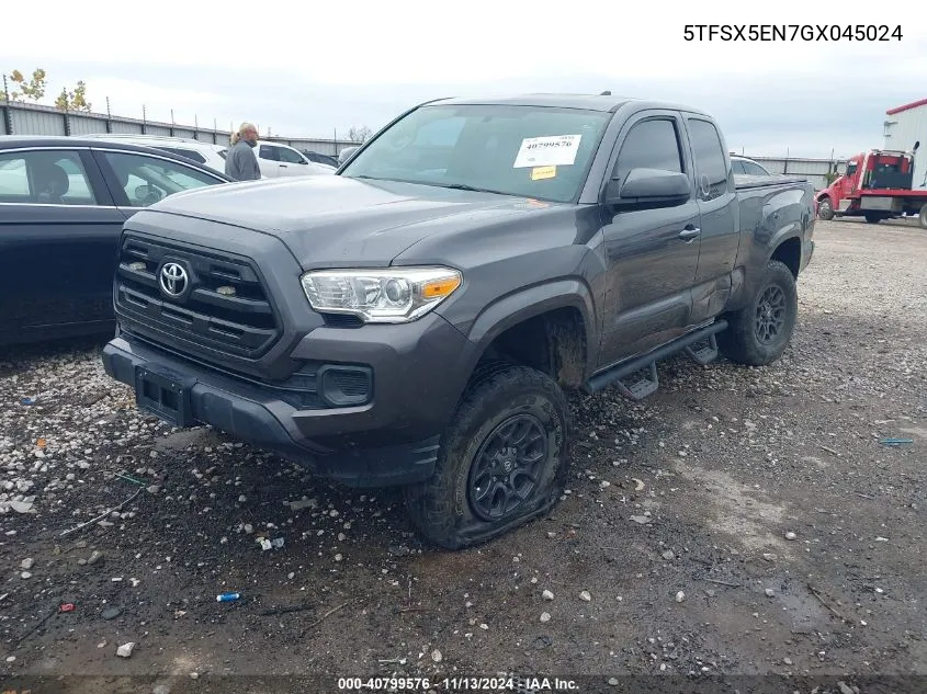 5TFSX5EN7GX045024 2016 Toyota Tacoma Sr