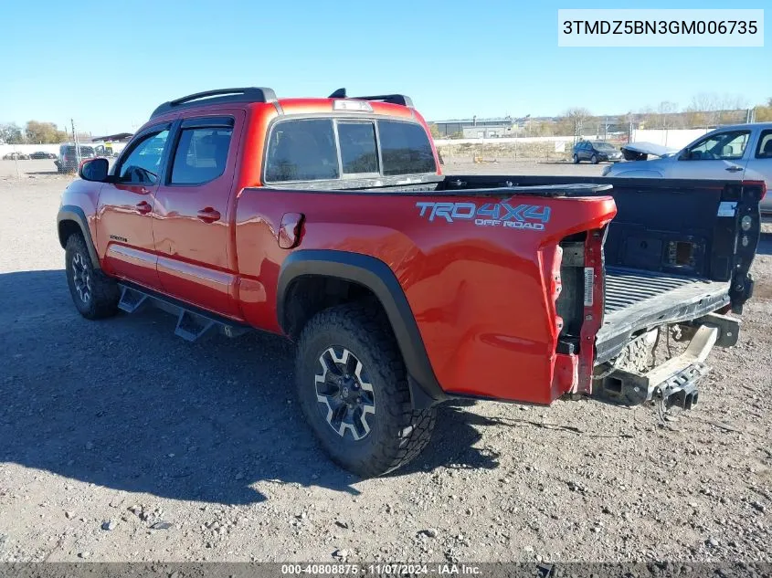 3TMDZ5BN3GM006735 2016 Toyota Tacoma Trd Off Road