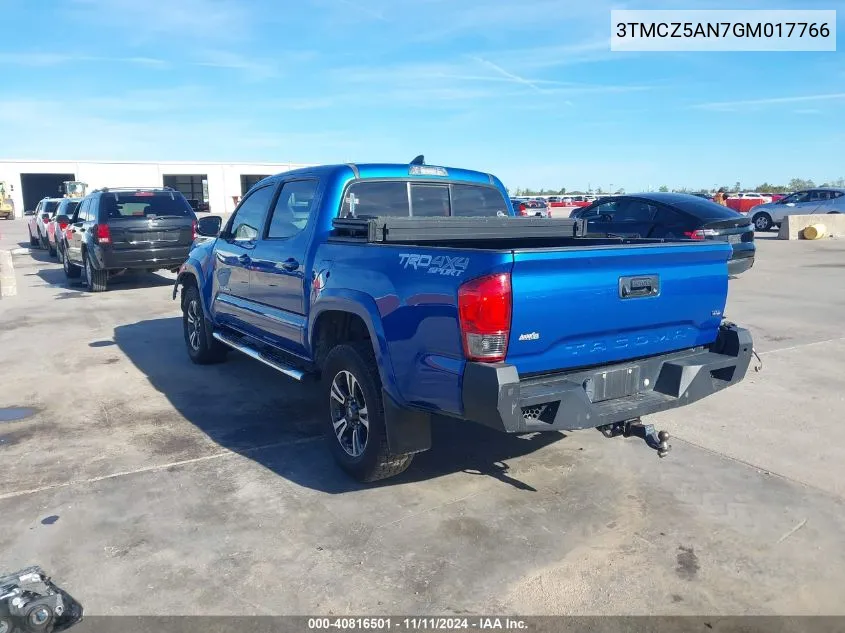 2016 Toyota Tacoma Trd Sport VIN: 3TMCZ5AN7GM017766 Lot: 40816501