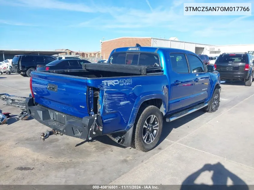 2016 Toyota Tacoma Trd Sport VIN: 3TMCZ5AN7GM017766 Lot: 40816501