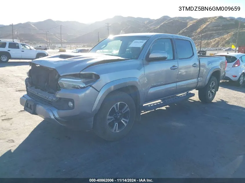 2016 Toyota Tacoma Trd Sport VIN: 3TMDZ5BN6GM009659 Lot: 40862006