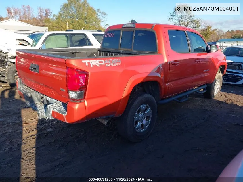 2016 Toyota Tacoma Trd Sport VIN: 3TMCZ5AN7GM004001 Lot: 40891280