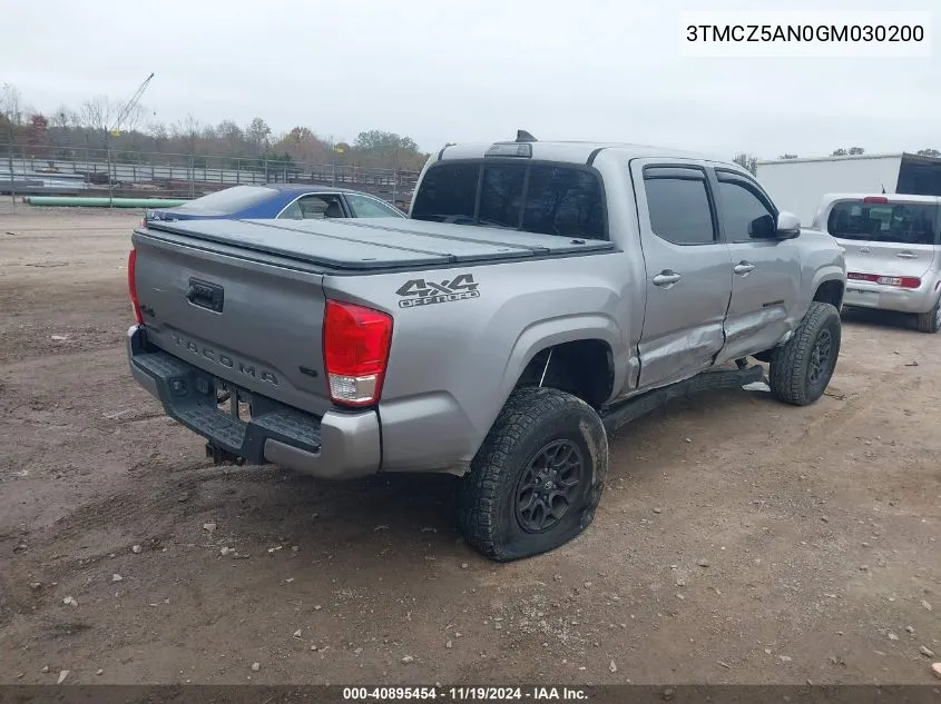 2016 Toyota Tacoma Sr V6 VIN: 3TMCZ5AN0GM030200 Lot: 40895454