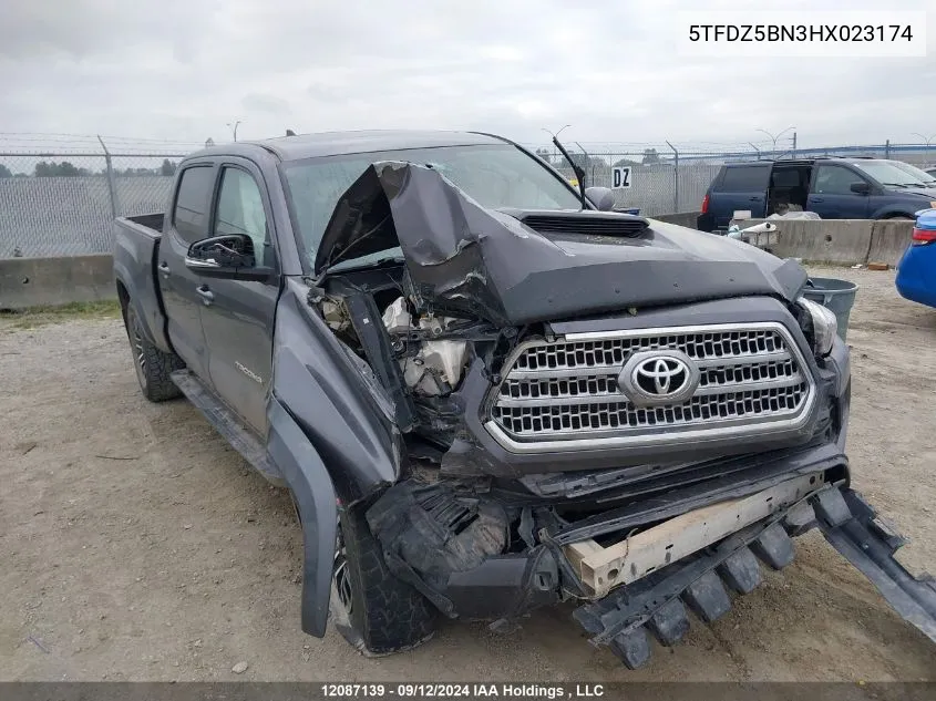 5TFDZ5BN3HX023174 2017 Toyota Tacoma Dbl Cab/Sr5/Trd Sport/Or