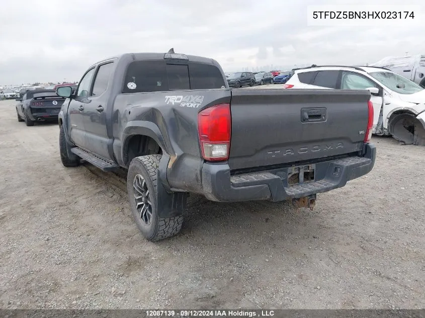 5TFDZ5BN3HX023174 2017 Toyota Tacoma Dbl Cab/Sr5/Trd Sport/Or