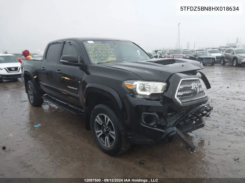 2017 Toyota Tacoma Trd Off Road/Trd Sport VIN: 5TFDZ5BN8HX018634 Lot: 12097500