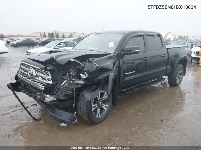 5TFDZ5BN8HX018634 2017 Toyota Tacoma Trd Off Road/Trd Sport