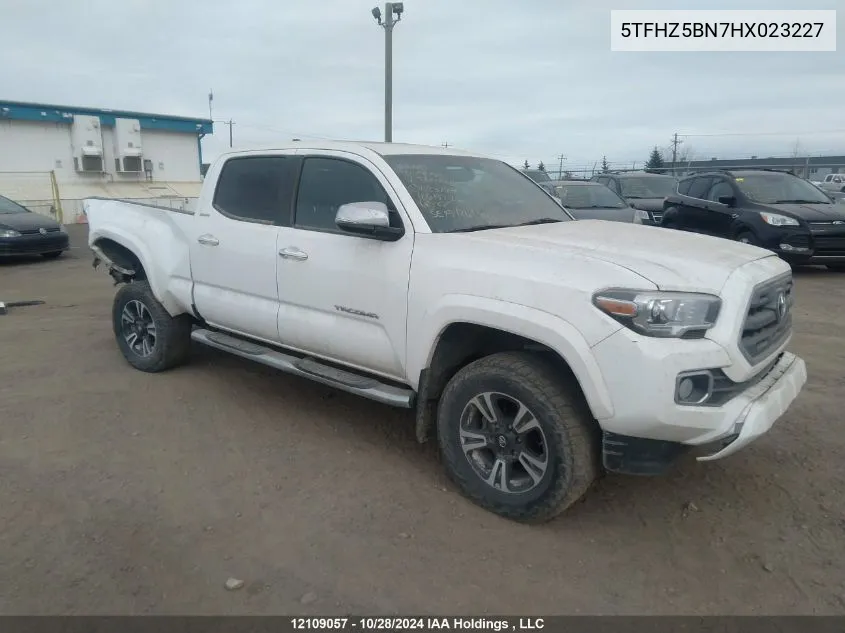 2017 Toyota Tacoma Double Cab/Limited VIN: 5TFHZ5BN7HX023227 Lot: 12109057