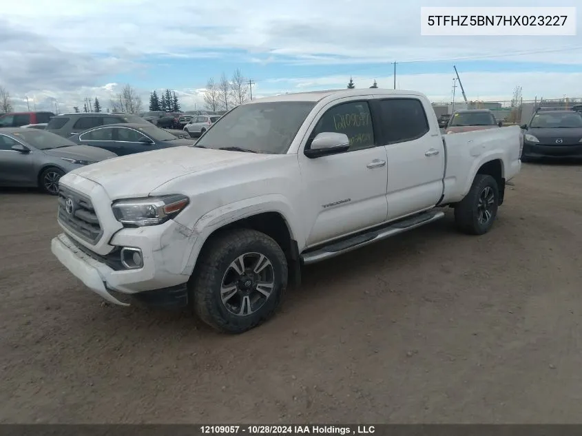 2017 Toyota Tacoma Double Cab/Limited VIN: 5TFHZ5BN7HX023227 Lot: 12109057