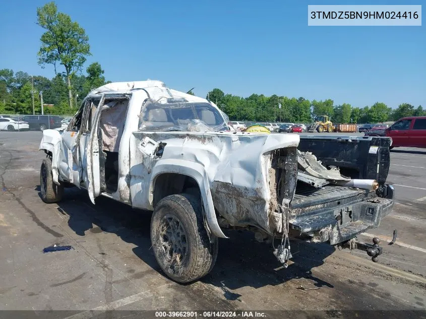 2017 Toyota Tacoma Sr5 V6 VIN: 3TMDZ5BN9HM024416 Lot: 39662901