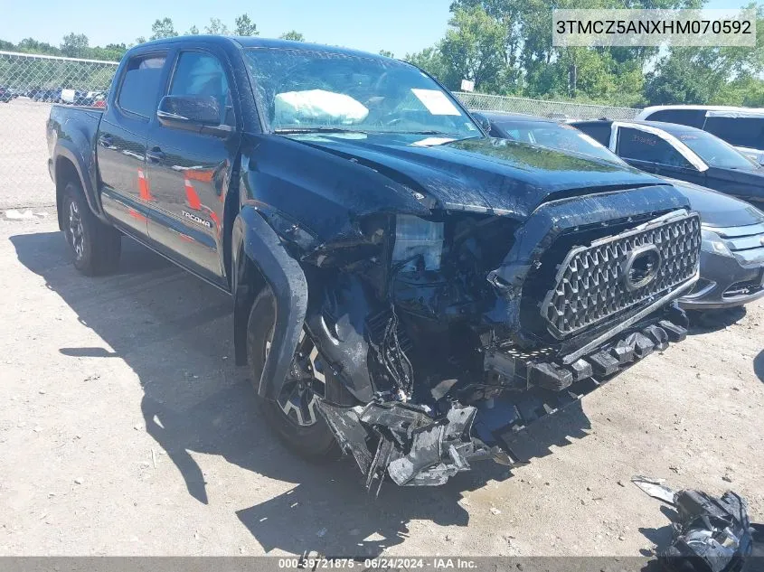 2017 Toyota Tacoma Trd Off Road VIN: 3TMCZ5ANXHM070592 Lot: 39721875