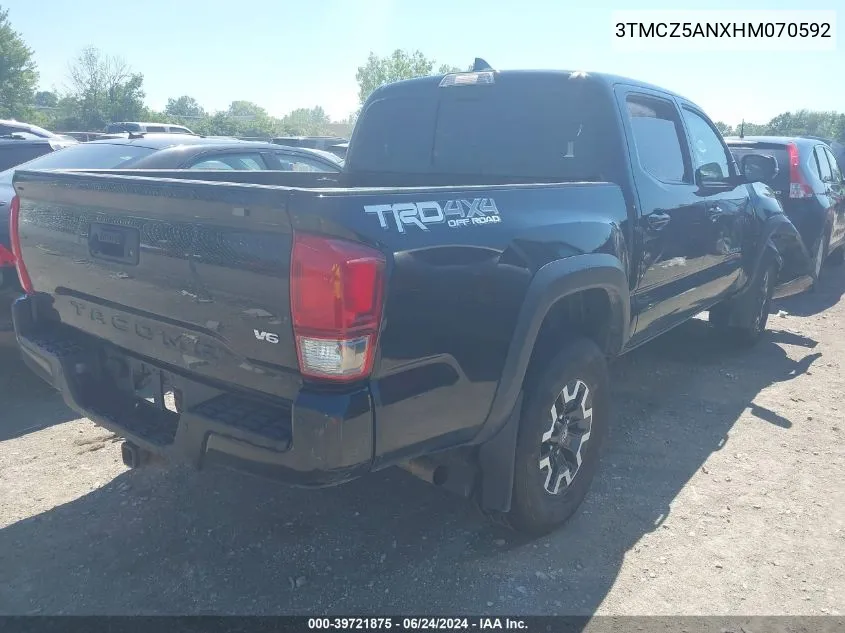 2017 Toyota Tacoma Trd Off Road VIN: 3TMCZ5ANXHM070592 Lot: 39721875