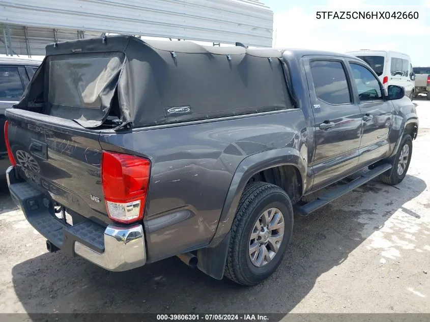 5TFAZ5CN6HX042660 2017 Toyota Tacoma Sr5 V6