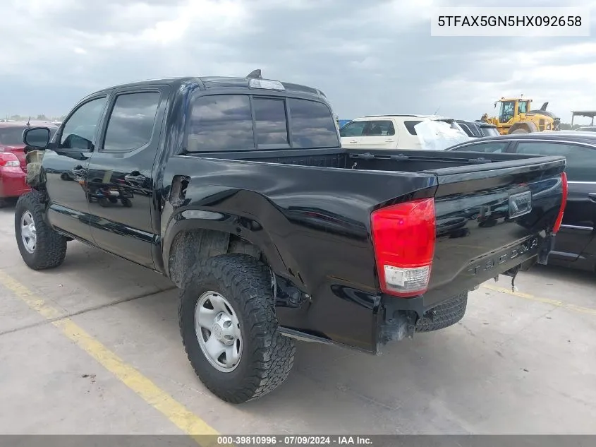 5TFAX5GN5HX092658 2017 Toyota Tacoma Sr