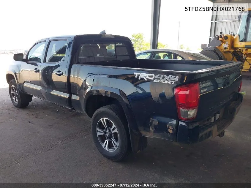 5TFDZ5BN0HX021768 2017 Toyota Tacoma Trd Off Road/Trd Sport