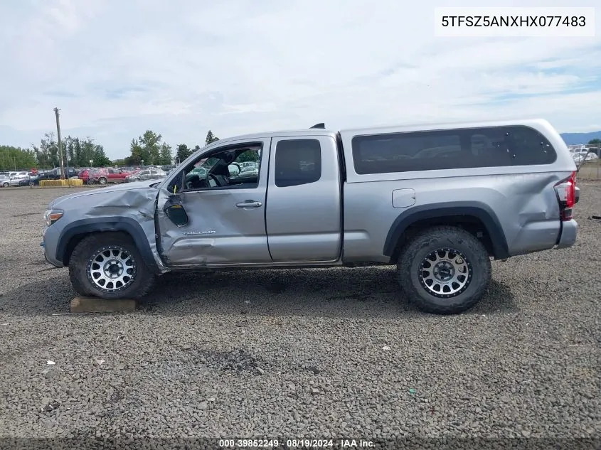 2017 Toyota Tacoma Trd Off Road VIN: 5TFSZ5ANXHX077483 Lot: 39852249