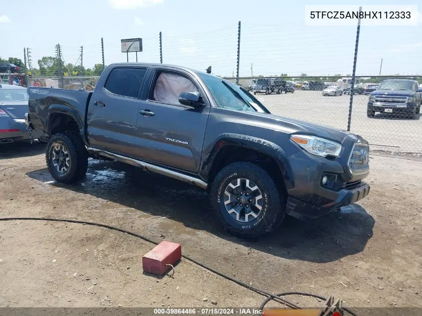 2017 Toyota Tacoma Trd Off Road VIN: 5TFCZ5AN8HX112333 Lot: 39864486