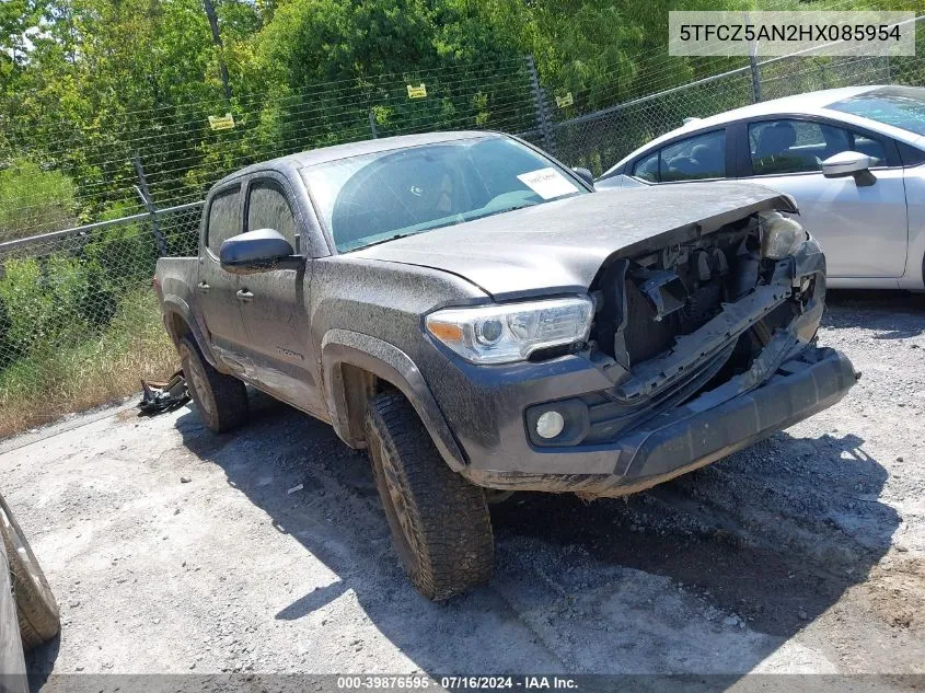 2017 Toyota Tacoma Sr5 V6 VIN: 5TFCZ5AN2HX085954 Lot: 39876595