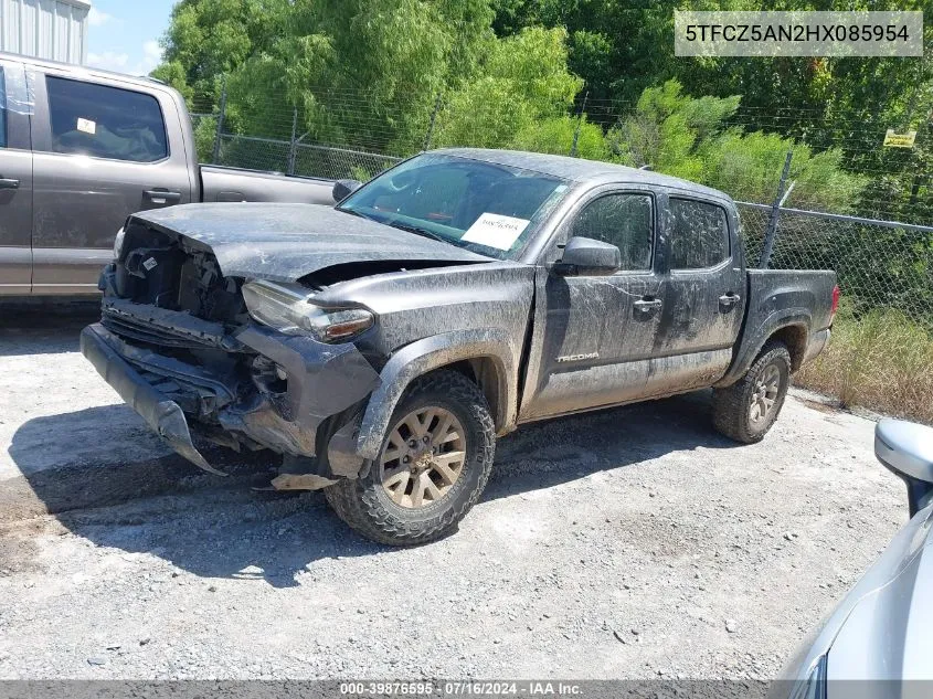 2017 Toyota Tacoma Sr5 V6 VIN: 5TFCZ5AN2HX085954 Lot: 39876595