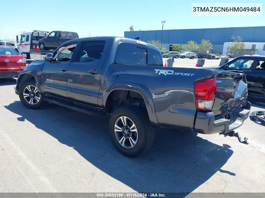 2017 Toyota Tacoma VIN: 3TMAZ5CN6HM049484 Lot: 39883199