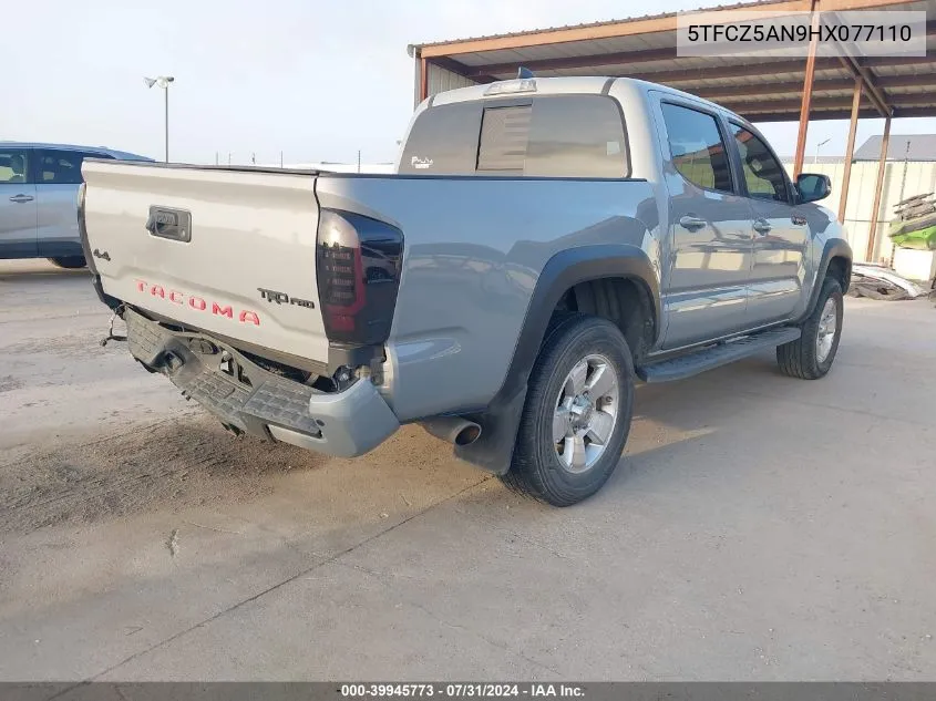 2017 Toyota Tacoma Trd Pro VIN: 5TFCZ5AN9HX077110 Lot: 39945773