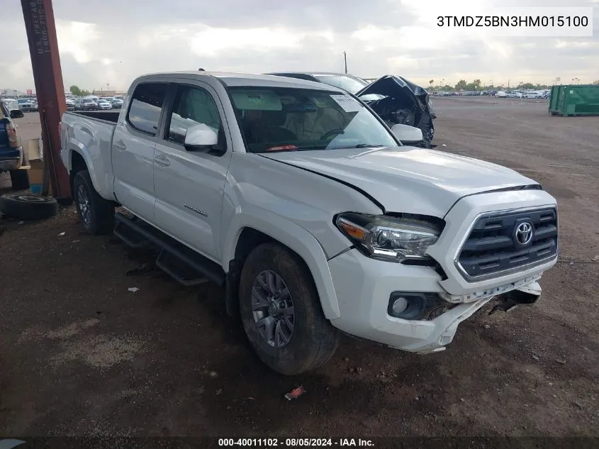 2017 Toyota Tacoma Sr5 V6 VIN: 3TMDZ5BN3HM015100 Lot: 40011102