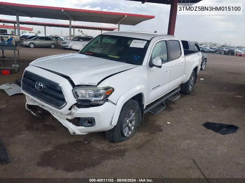 2017 Toyota Tacoma Sr5 V6 VIN: 3TMDZ5BN3HM015100 Lot: 40011102