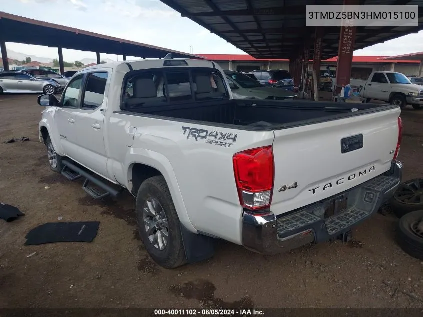 2017 Toyota Tacoma Sr5 V6 VIN: 3TMDZ5BN3HM015100 Lot: 40011102