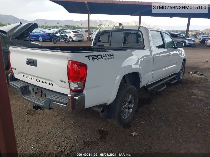 2017 Toyota Tacoma Sr5 V6 VIN: 3TMDZ5BN3HM015100 Lot: 40011102