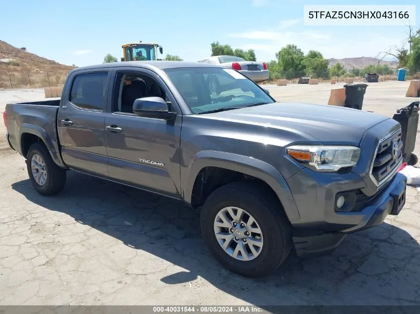 2017 Toyota Tacoma Sr5 V6 VIN: 5TFAZ5CN3HX043166 Lot: 40031544