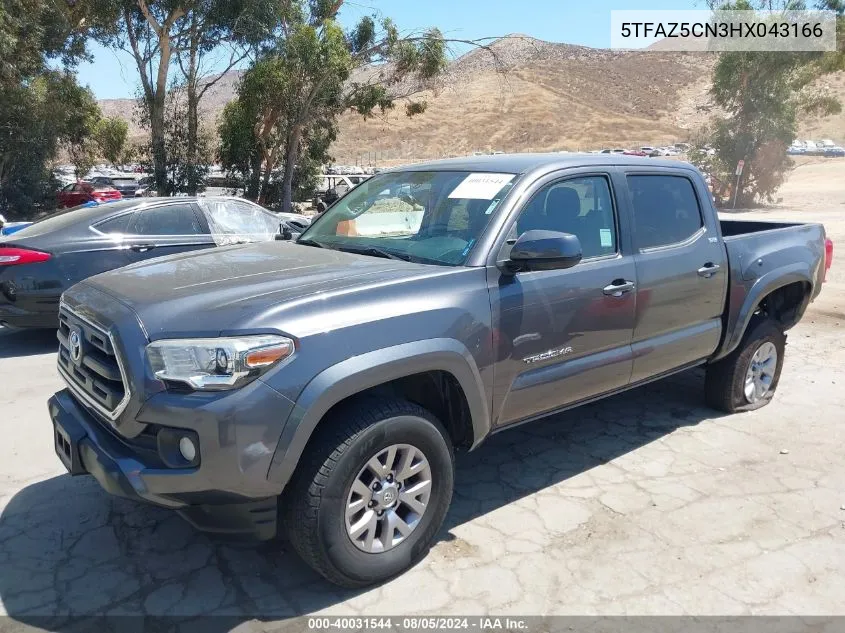 2017 Toyota Tacoma Sr5 V6 VIN: 5TFAZ5CN3HX043166 Lot: 40031544