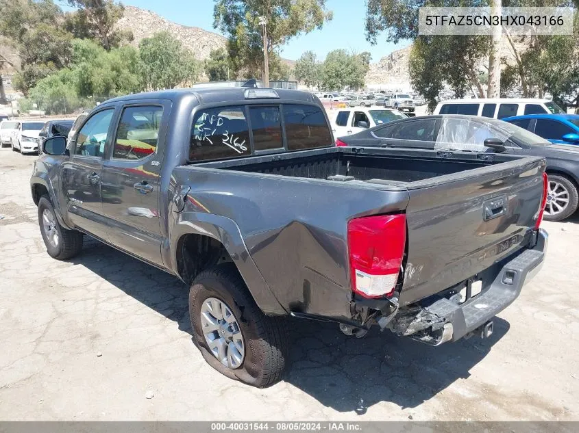 2017 Toyota Tacoma Sr5 V6 VIN: 5TFAZ5CN3HX043166 Lot: 40031544