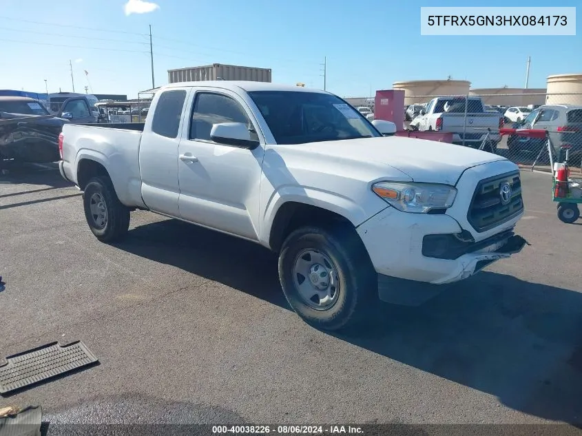 2017 Toyota Tacoma Sr5 VIN: 5TFRX5GN3HX084173 Lot: 40038226