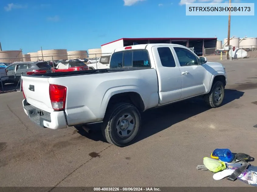 2017 Toyota Tacoma Sr5 VIN: 5TFRX5GN3HX084173 Lot: 40038226