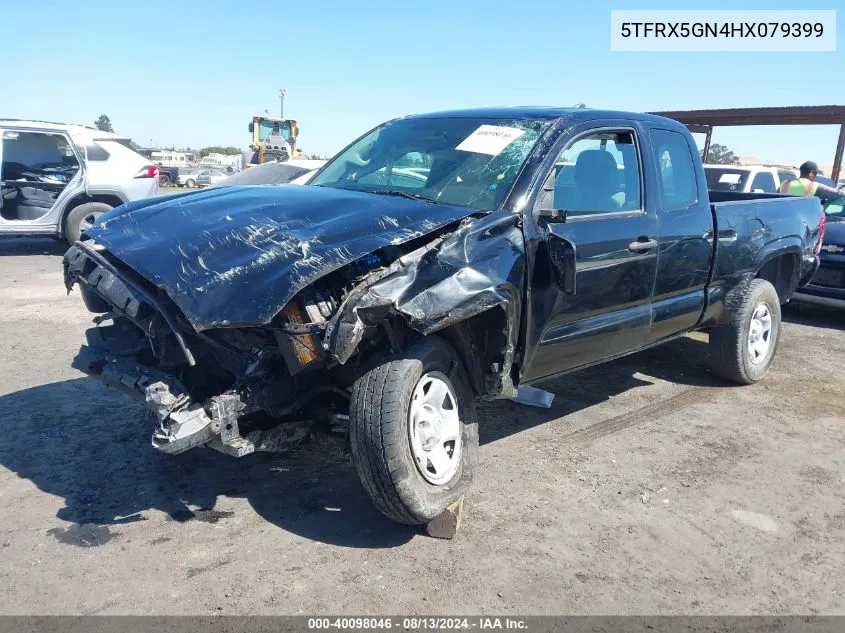 2017 Toyota Tacoma Sr VIN: 5TFRX5GN4HX079399 Lot: 40098046