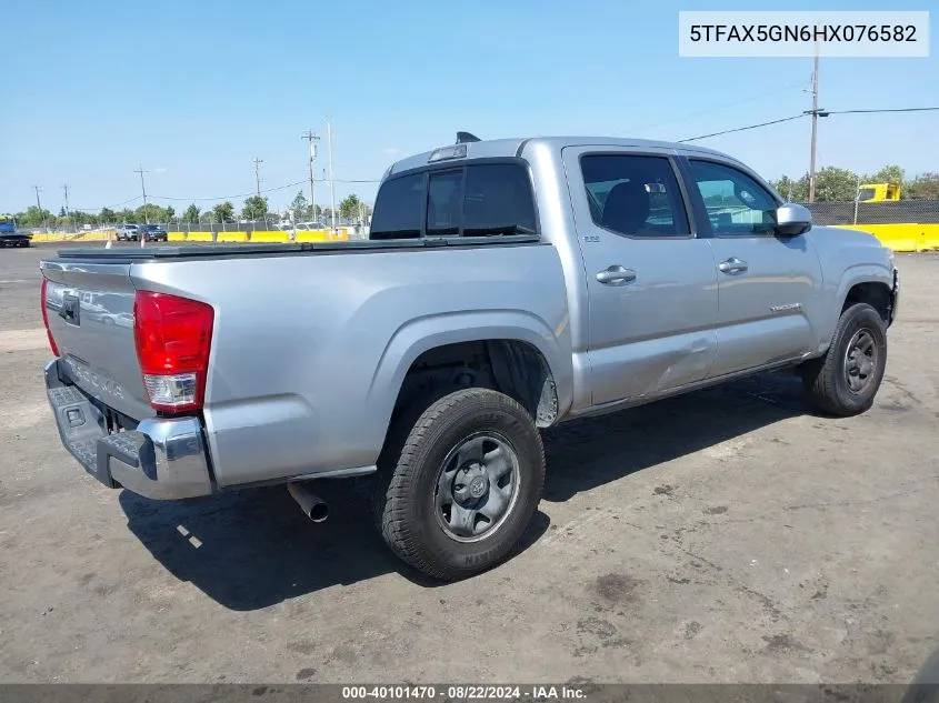 2017 Toyota Tacoma Sr5 VIN: 5TFAX5GN6HX076582 Lot: 40101470