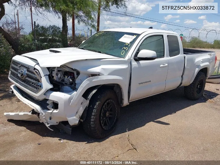 2017 Toyota Tacoma Trd Sport VIN: 5TFRZ5CN5HX033872 Lot: 40111172