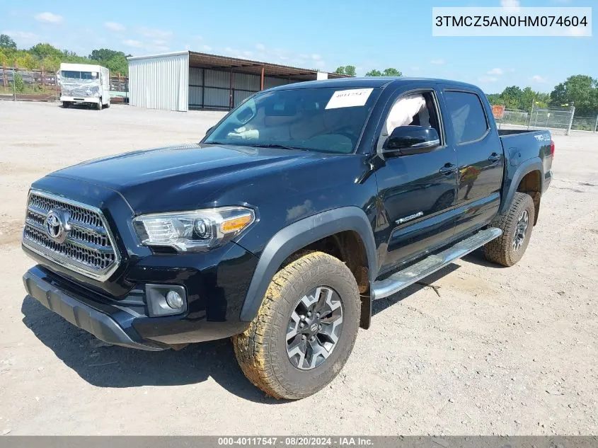 2017 Toyota Tacoma Trd Off Road VIN: 3TMCZ5AN0HM074604 Lot: 40117547