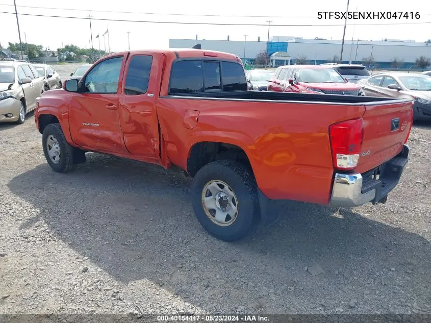 2017 Toyota Tacoma Sr5 VIN: 5TFSX5ENXHX047416 Lot: 40154447