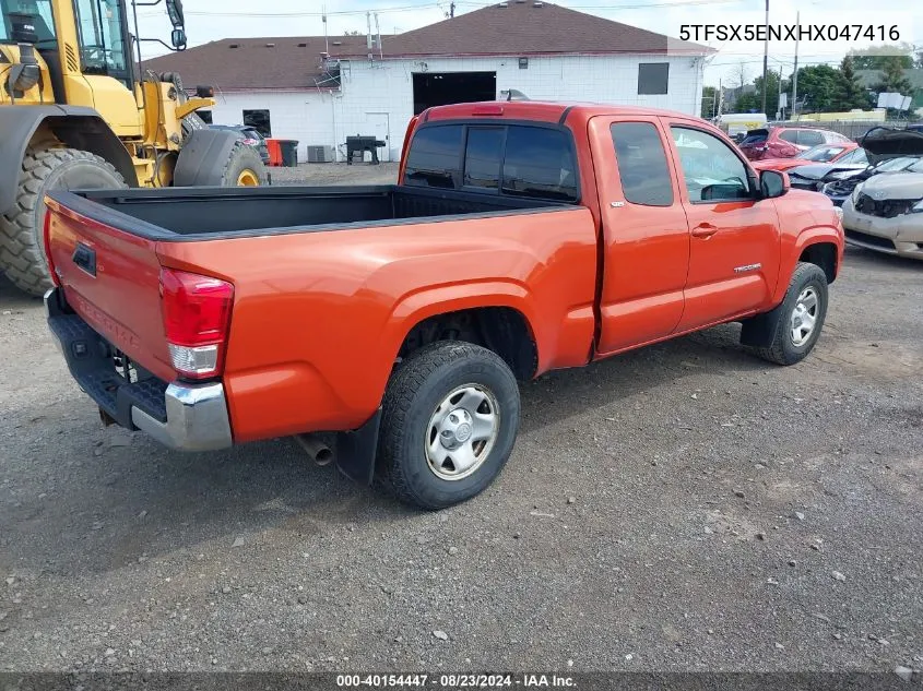 2017 Toyota Tacoma Sr5 VIN: 5TFSX5ENXHX047416 Lot: 40154447