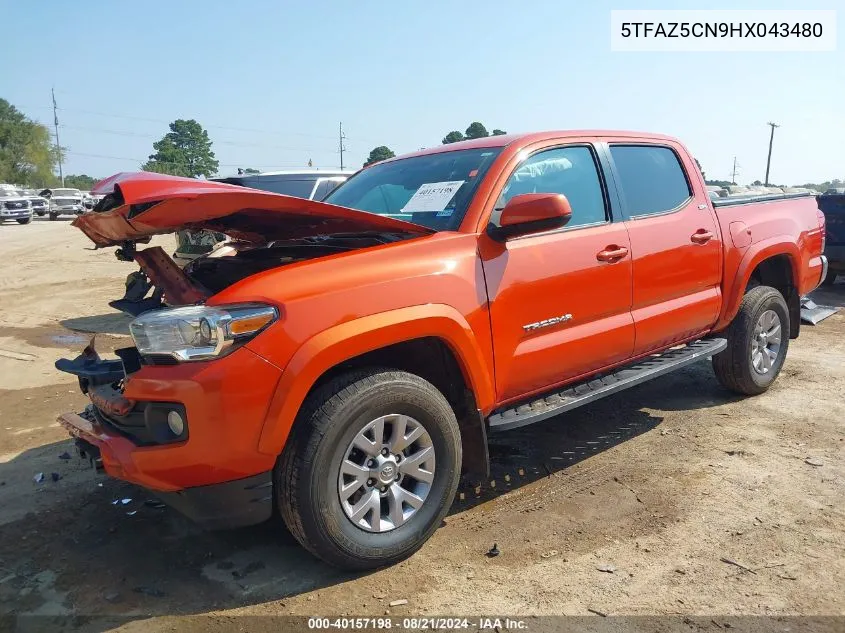 2017 Toyota Tacoma Sr5 V6 VIN: 5TFAZ5CN9HX043480 Lot: 40157198