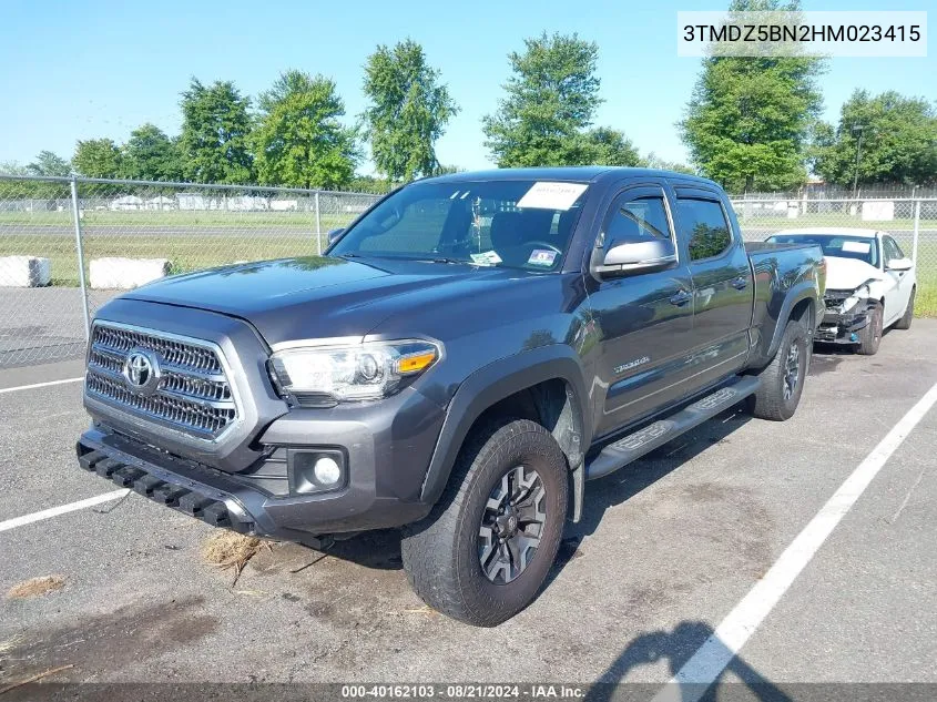 2017 Toyota Tacoma Dbl Cab/Sr5/Trd Sport/Or VIN: 3TMDZ5BN2HM023415 Lot: 40162103