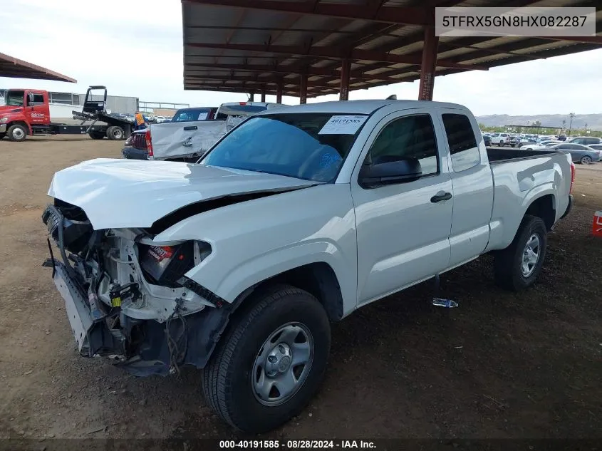 2017 Toyota Tacoma Sr VIN: 5TFRX5GN8HX082287 Lot: 40191585