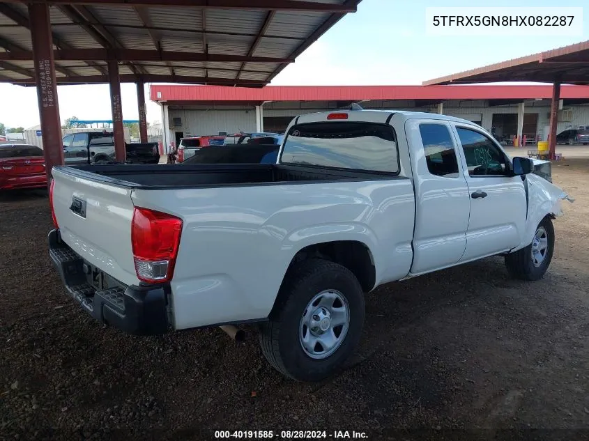 2017 Toyota Tacoma Sr VIN: 5TFRX5GN8HX082287 Lot: 40191585