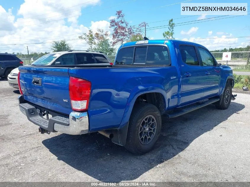 2017 Toyota Tacoma Sr5 V6 VIN: 3TMDZ5BNXHM034646 Lot: 40227592