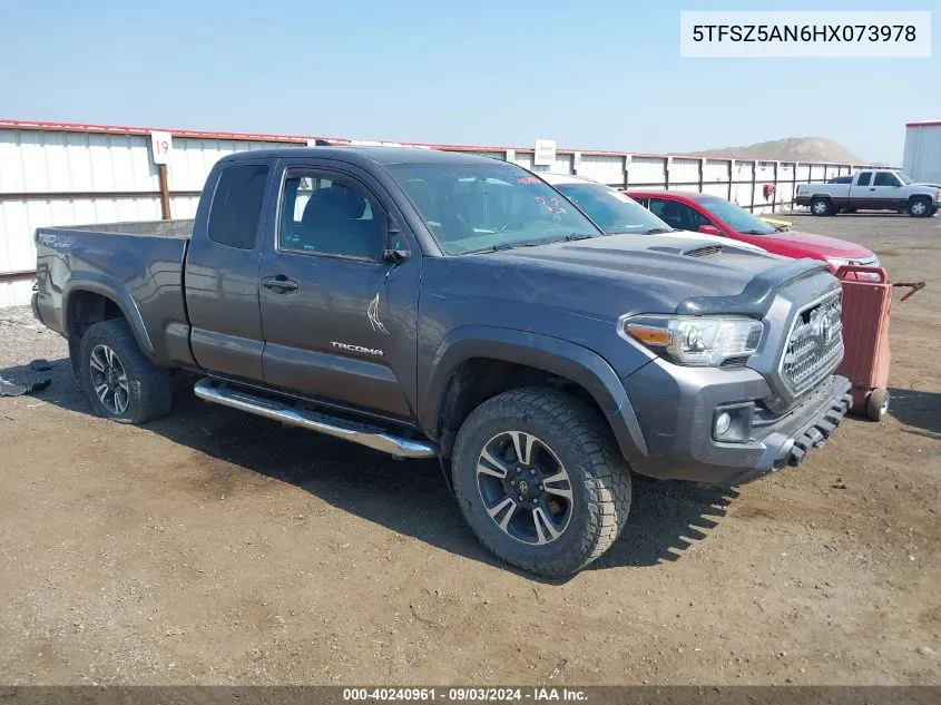 2017 Toyota Tacoma Trd Sport VIN: 5TFSZ5AN6HX073978 Lot: 40240961