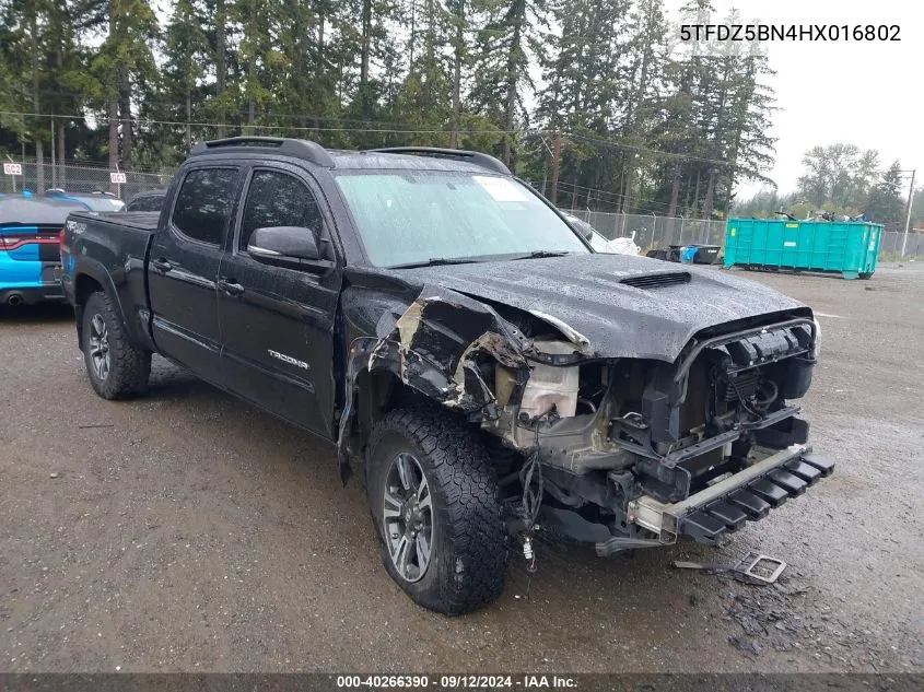 2017 Toyota Tacoma Trd Off Road/Trd Sport VIN: 5TFDZ5BN4HX016802 Lot: 40266390