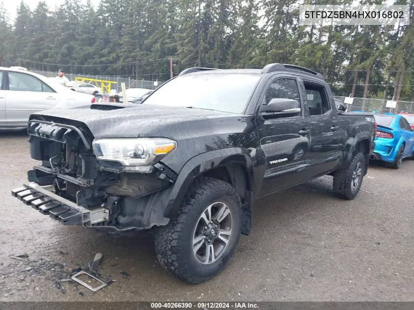 2017 Toyota Tacoma Trd Off Road/Trd Sport VIN: 5TFDZ5BN4HX016802 Lot: 40266390