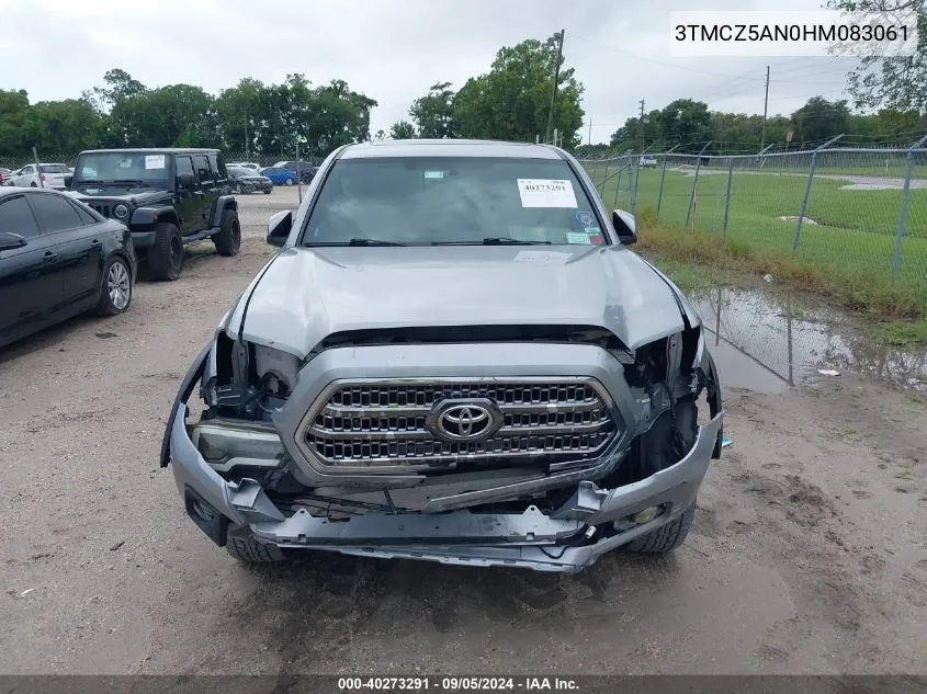 3TMCZ5AN0HM083061 2017 Toyota Tacoma Dbl Cab/Sr/Trdspt/Or/Pro